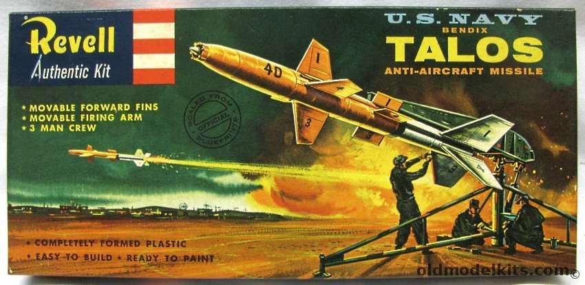 Revell 1/40 Bendix Talos US Navy Missile SAM-N-6  RIM-8 - 'S' Issuee, H1808-79 plastic model kit